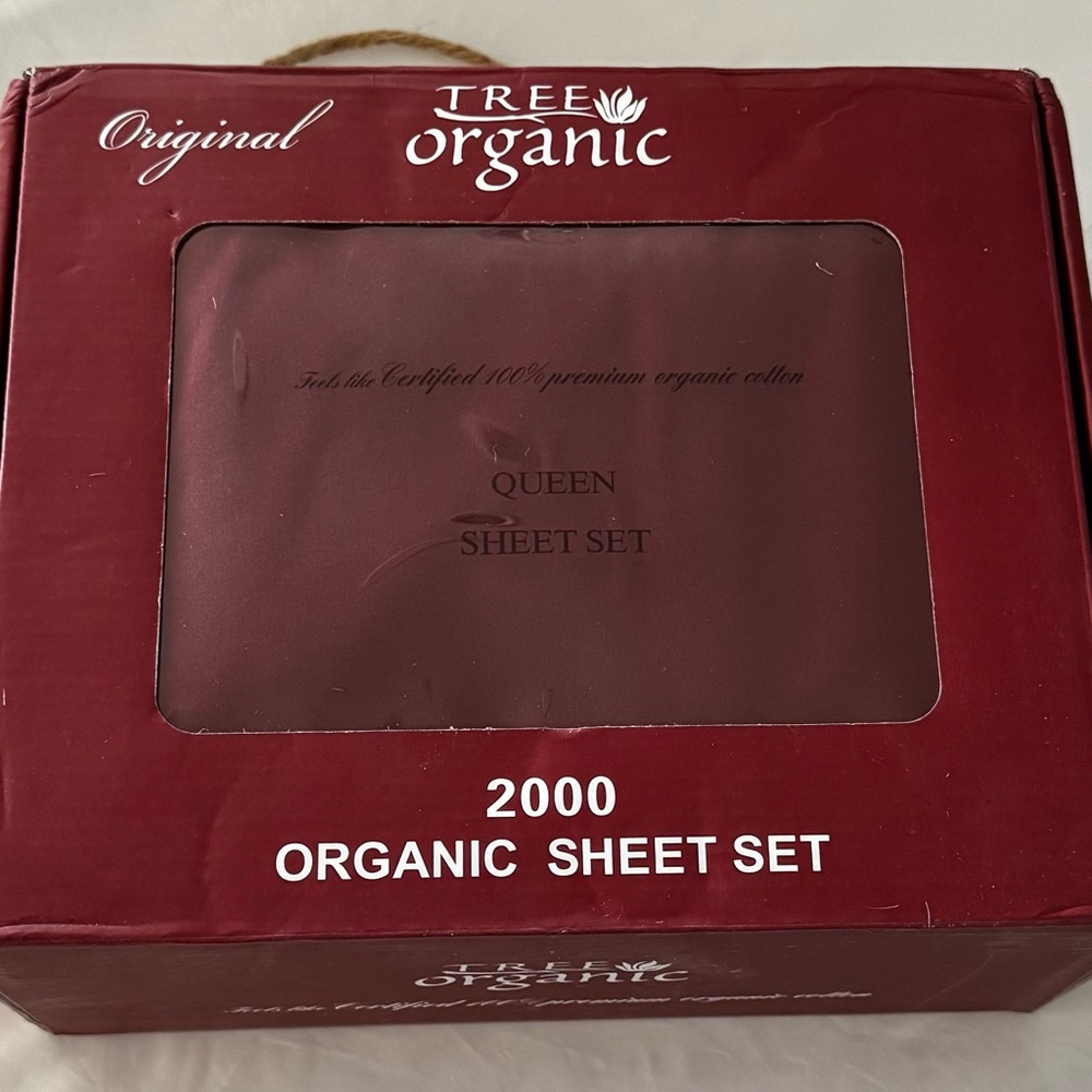 QUEEN Sheet Set - Deep Merlot Red Burgundy - NEW!